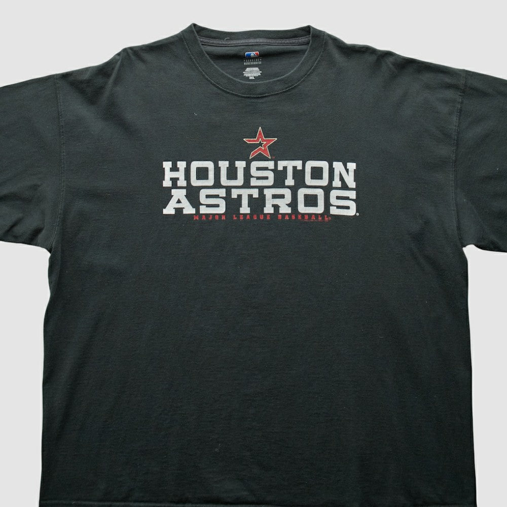 Houston Astros 2000s T-Shirt - Black Vintage