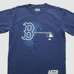 Boston Red Sox Majestic 2000s T-Shirt - Navy Vintage