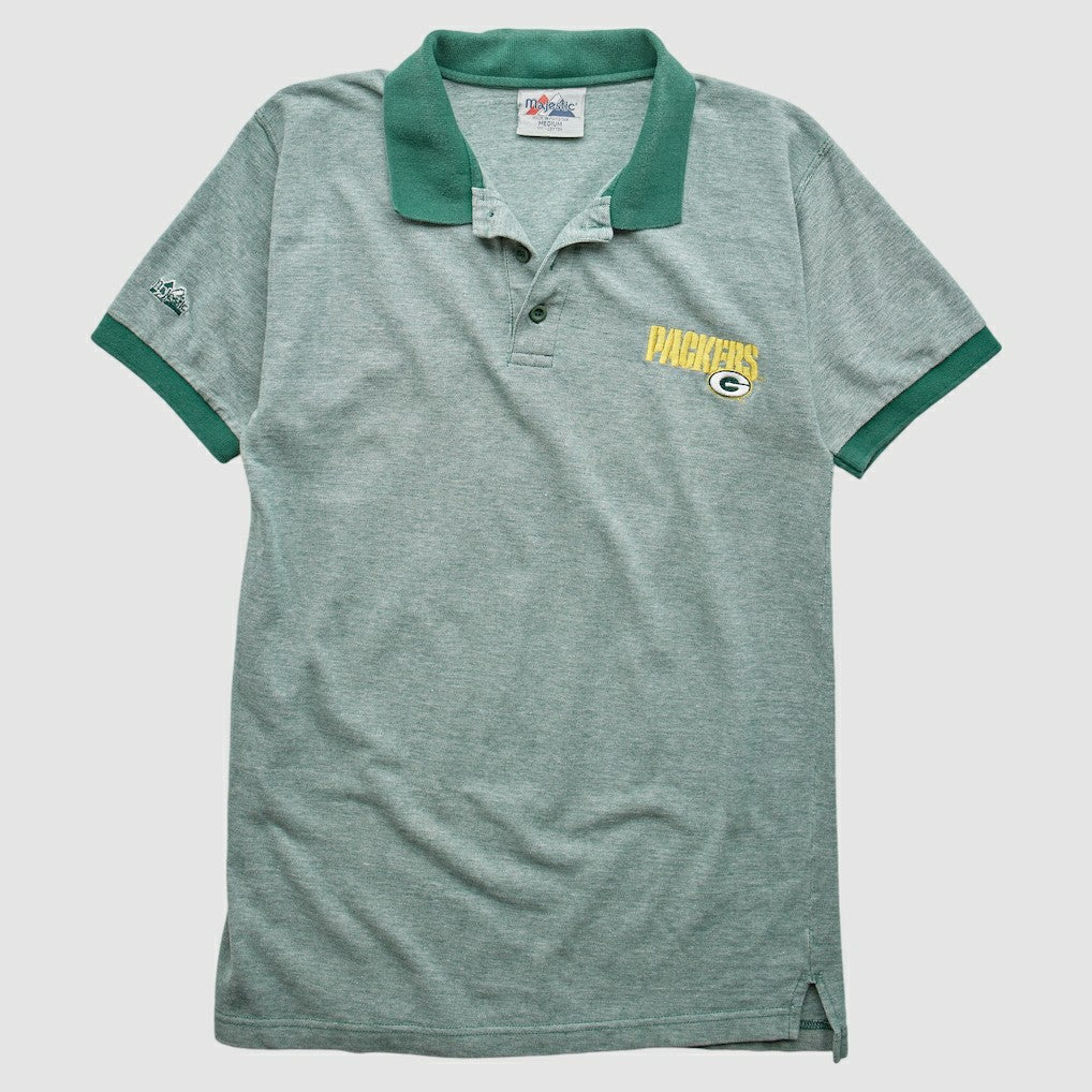 NFL Green Bay Packers Majestic 90s Polo