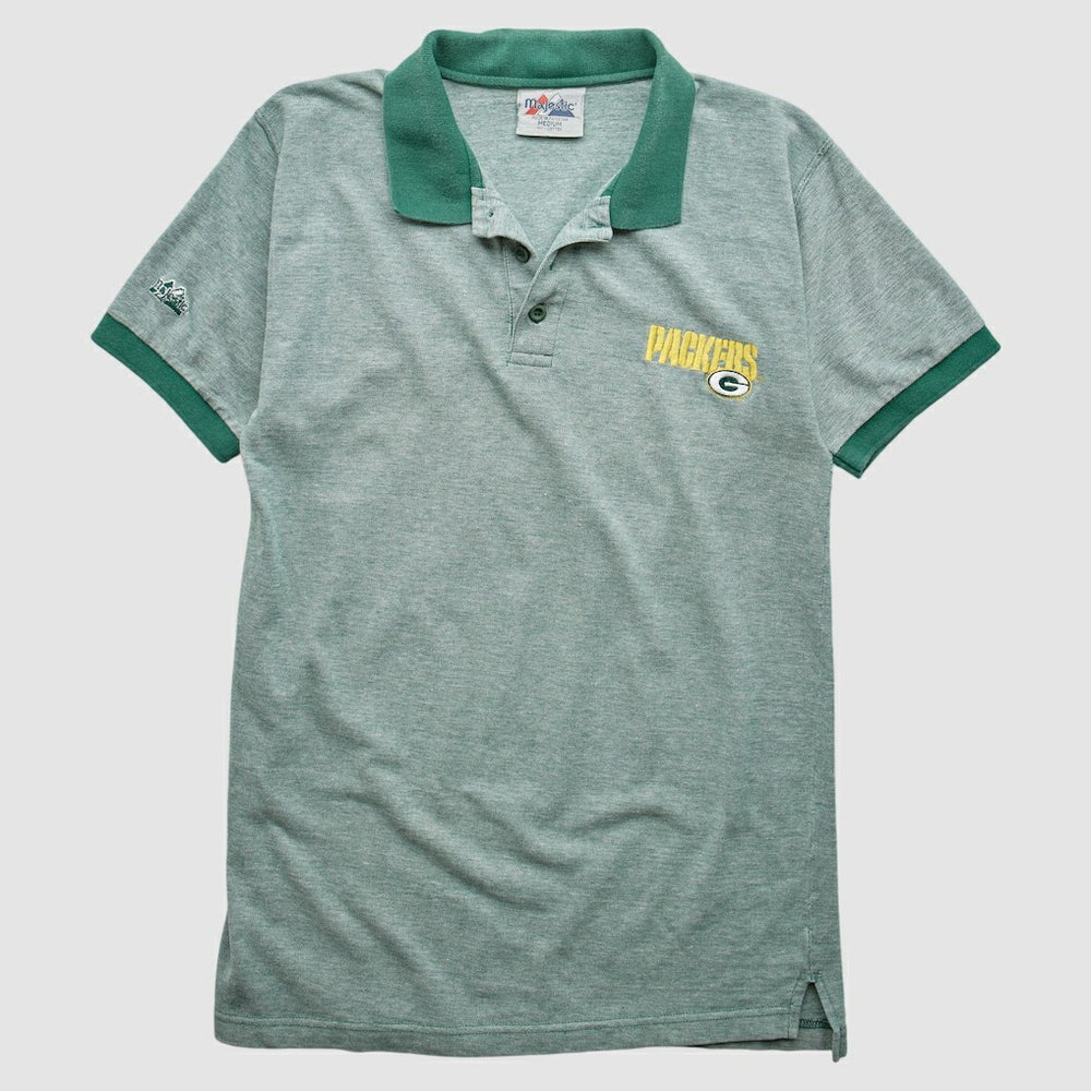 NFL Green Bay Packers Majestic 90s Polo