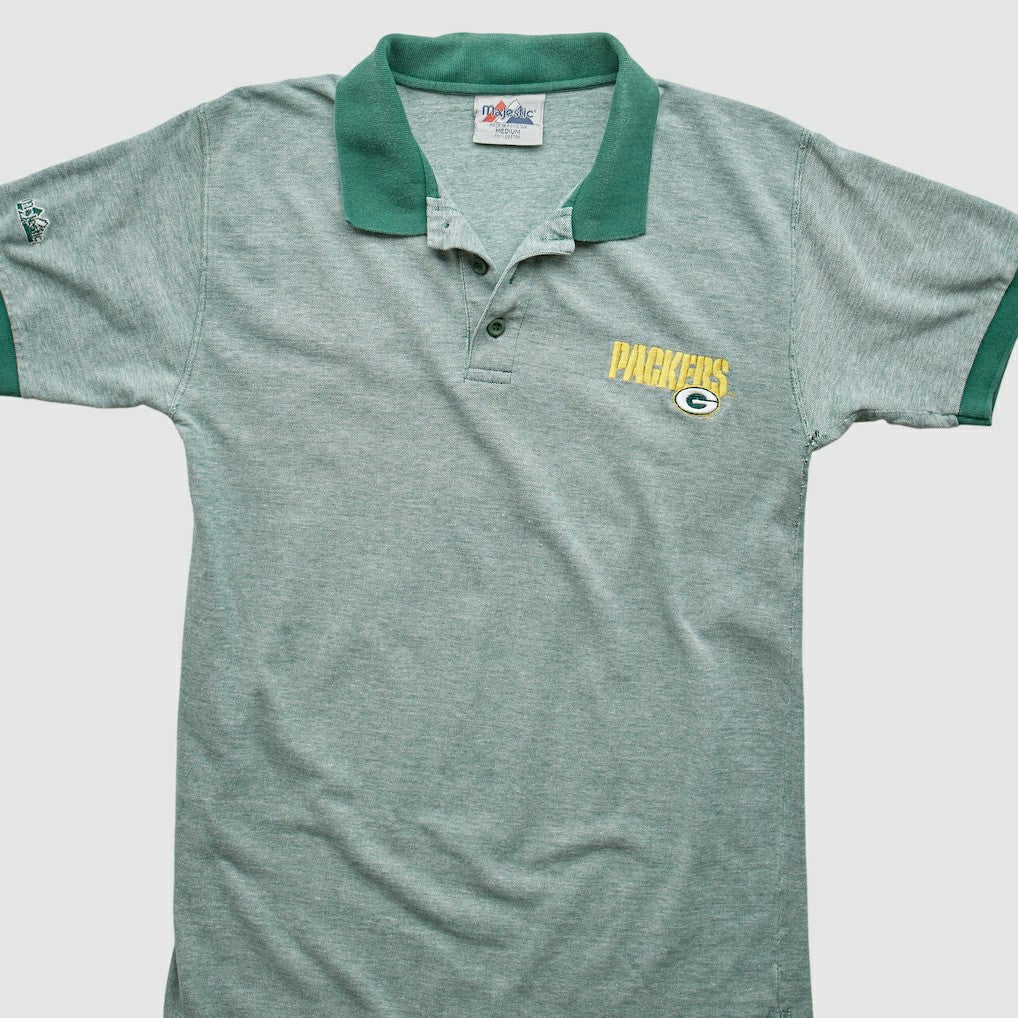 NFL Green Bay Packers Majestic 90s Polo