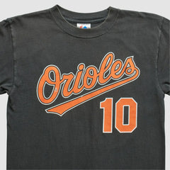Baltimore Orioles Majestic 2000s T-Shirt - Black Vintage