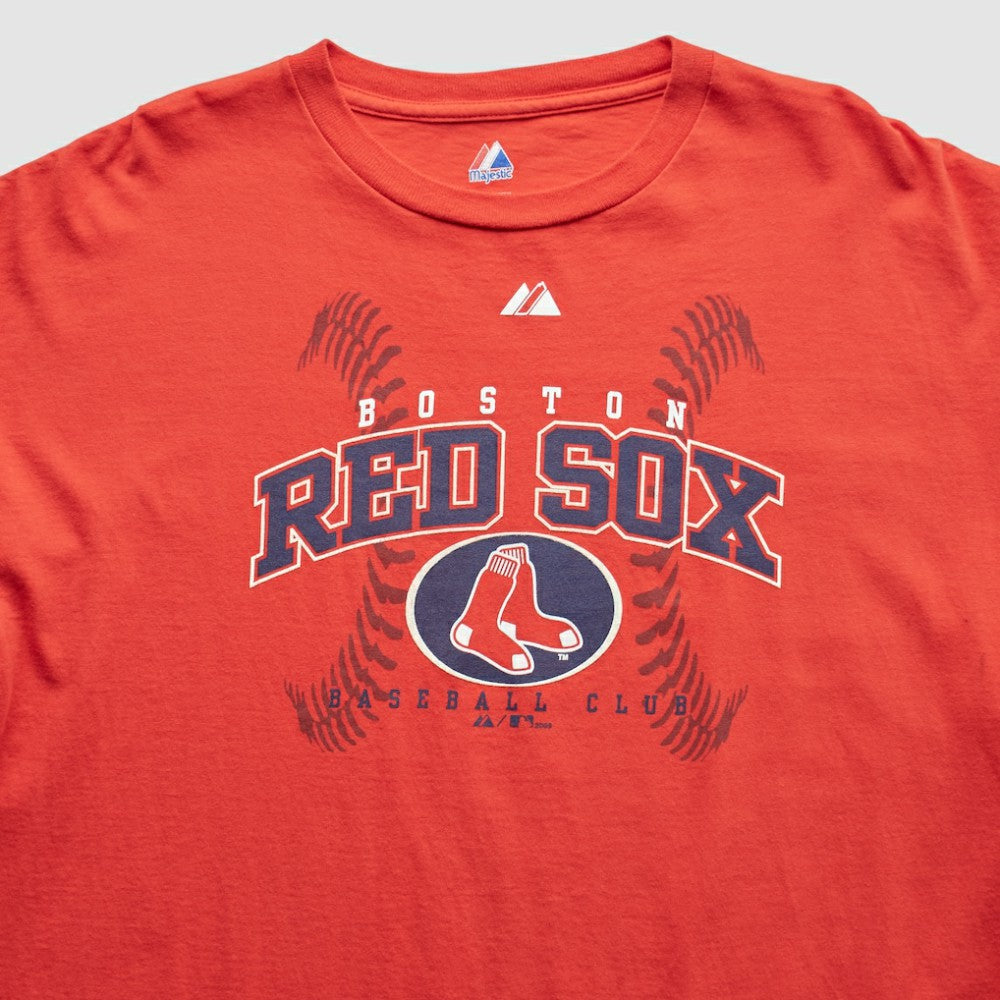 Boston Red Sox Majestic 2009 T-Shirt - Red Vintage