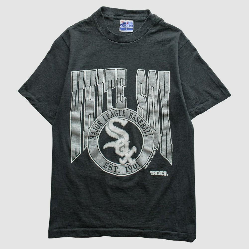 Chicago White Sox Trench 1990 T-Shirt - Black Vintage