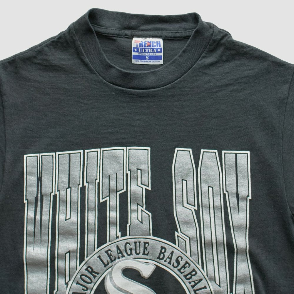 Chicago White Sox Trench 1990 T-Shirt - Black Vintage