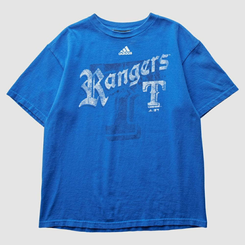 Texas Rangers Adidas 2000s T-Shirt - Blue Vintage