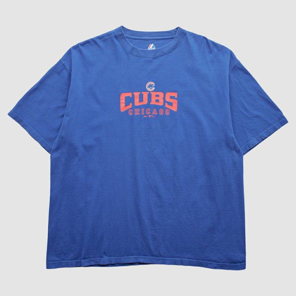 Chicago Cubs Majestic 2009 T-Shirt - Blue Vintage