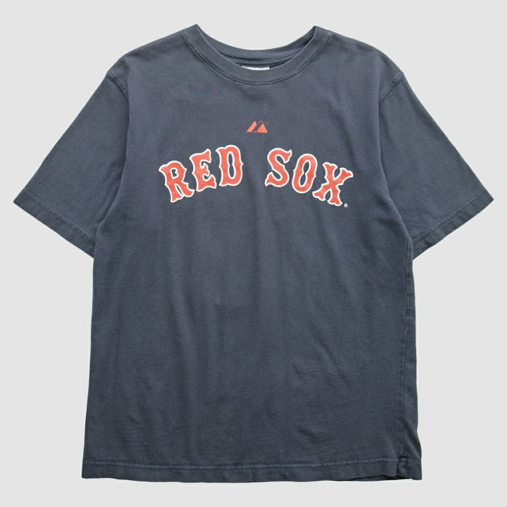 Boston Red Sox Majestic 2000s T-Shirt - Navy Vintage