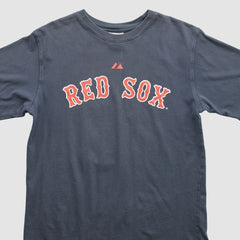 Boston Red Sox Majestic 2000s T-Shirt - Navy Vintage