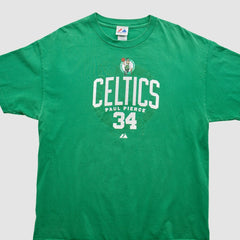 Boston Celtics Majestic 2000s T-Shirt - Green Vintage | Vintage shop