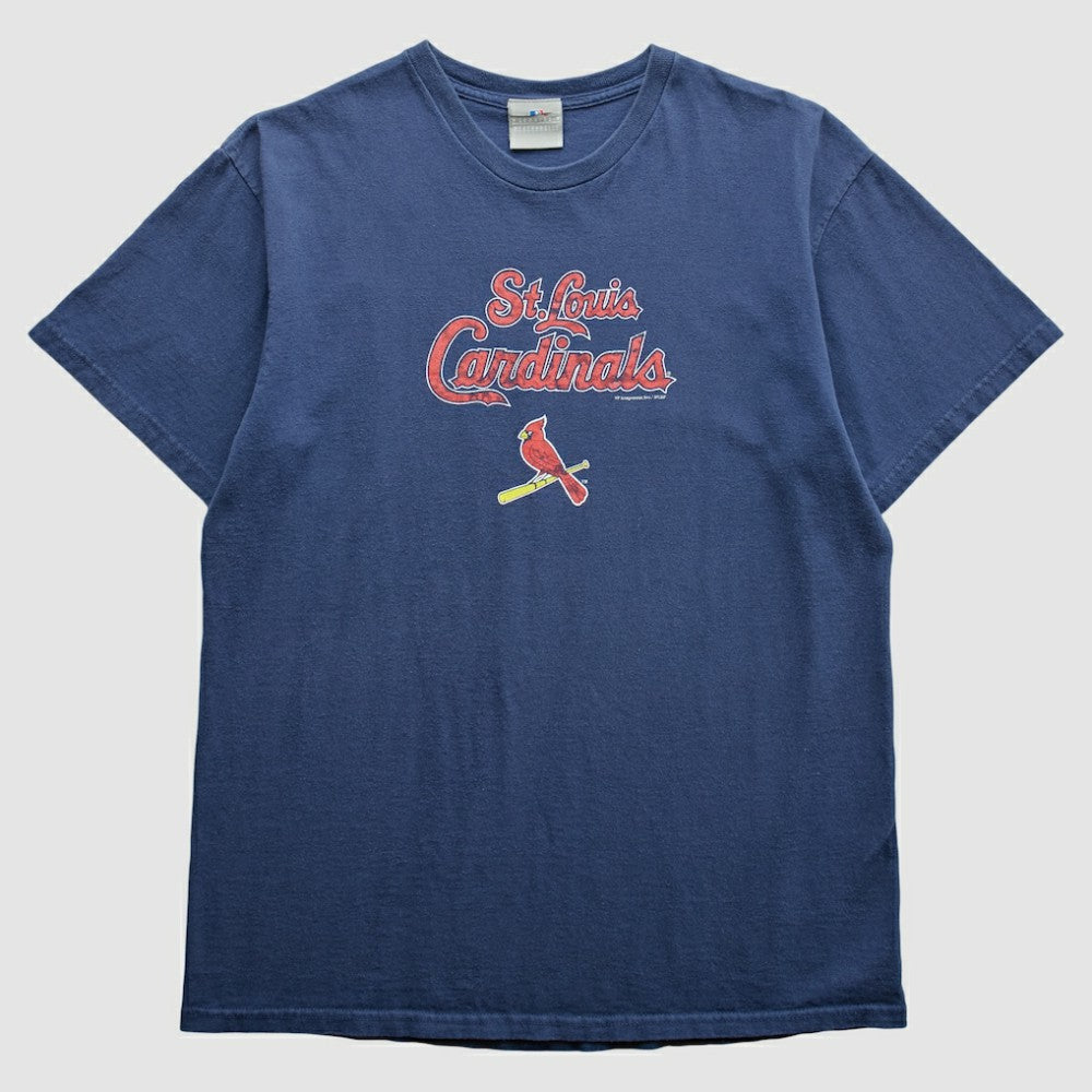 St. Louis Cardinals 2000s T-Shirt - Blue Vintage