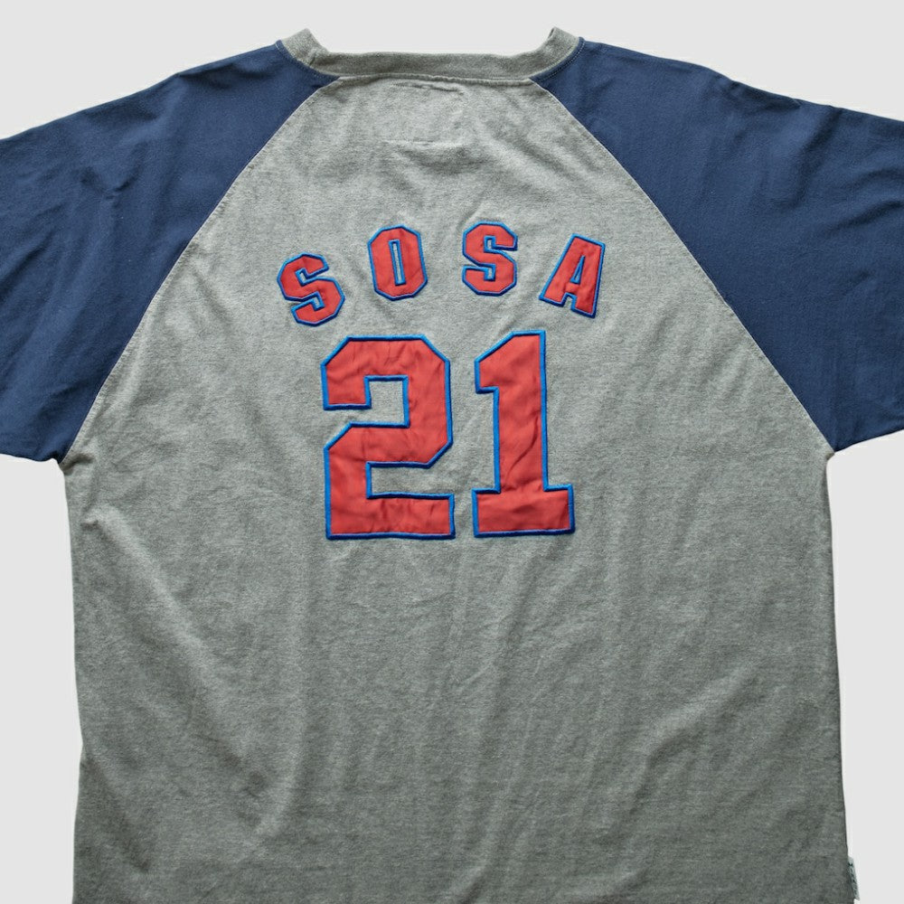 Chicago Cubs Mirage 2000s T-Shirt - Gray Vintage