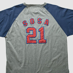Chicago Cubs Mirage 2000s T-Shirt - Gray Vintage