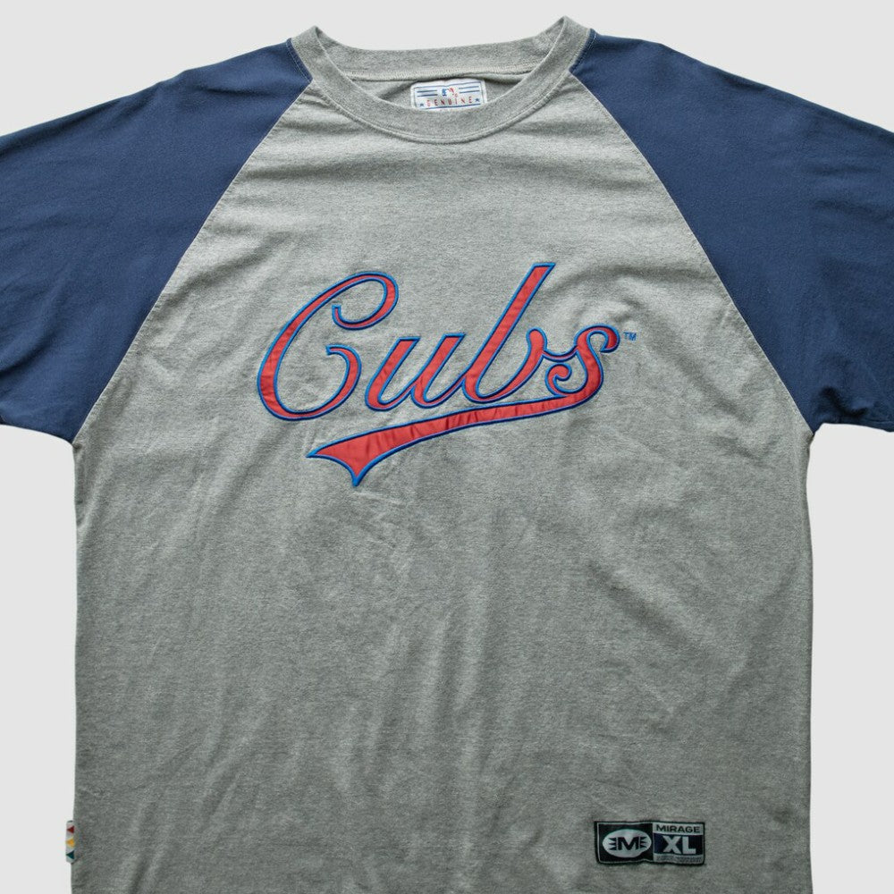 Chicago Cubs Mirage 2000s T-Shirt - Gray Vintage