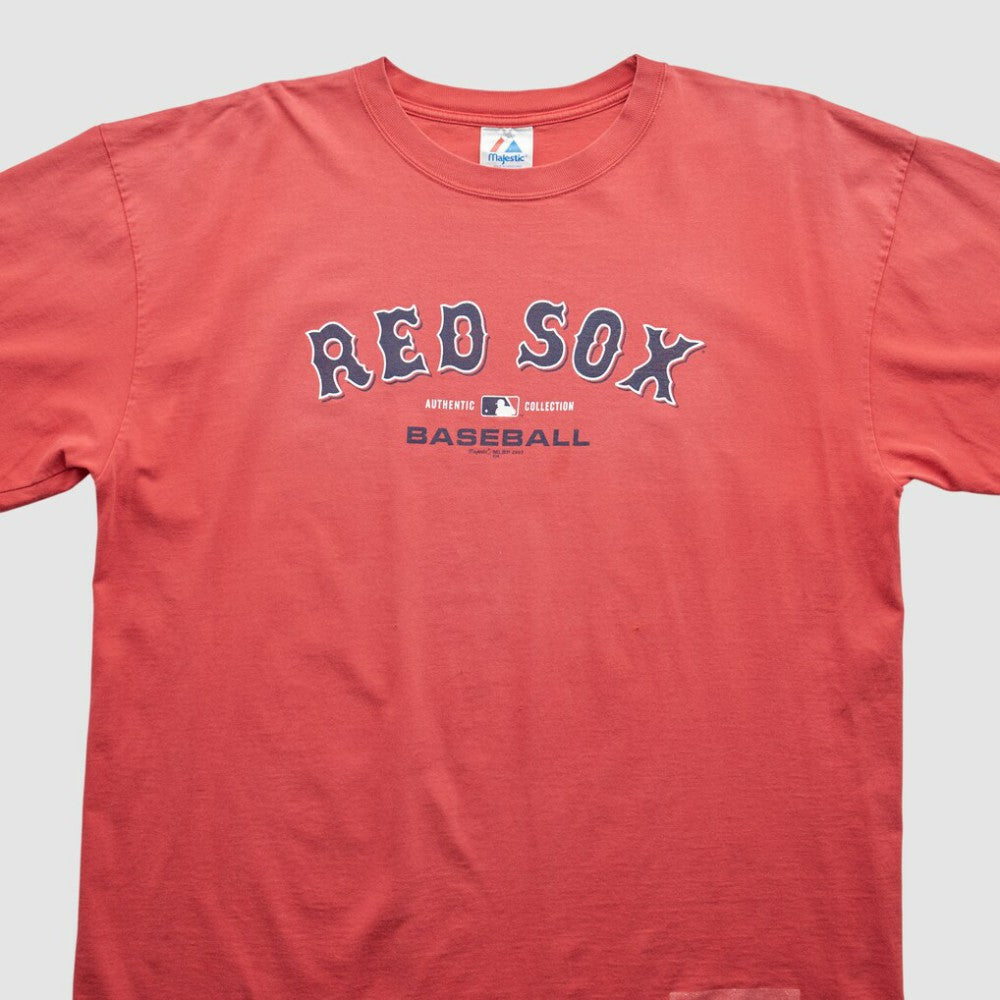 Boston Red Sox Majestic 2003 T-Shirt - Red Vintage