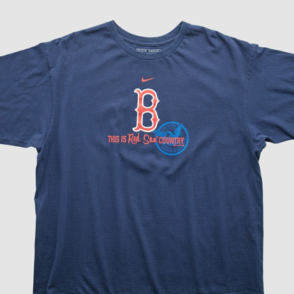 Boston Red Sox 2000s T-Shirt - Blue Vintage | Nike