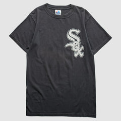 Chicago White Sox Majestic 2000s T-Shirt - Black Vintage