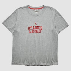 St. Louis Cardinals Lee Apparel 2000s T-Shirt - Gray Vintage