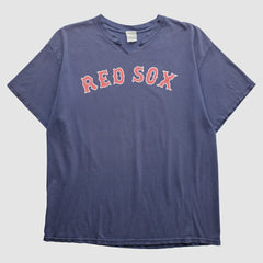 Boston Red Sox Majestic 2000s T-Shirt - Navy Vintage