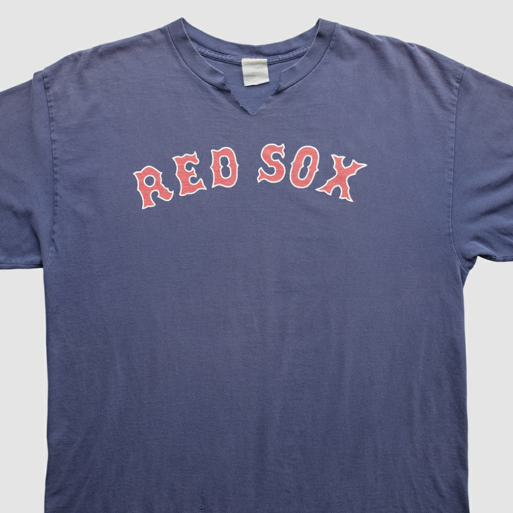 Boston Red Sox Majestic 2000s T-Shirt - Navy Vintage