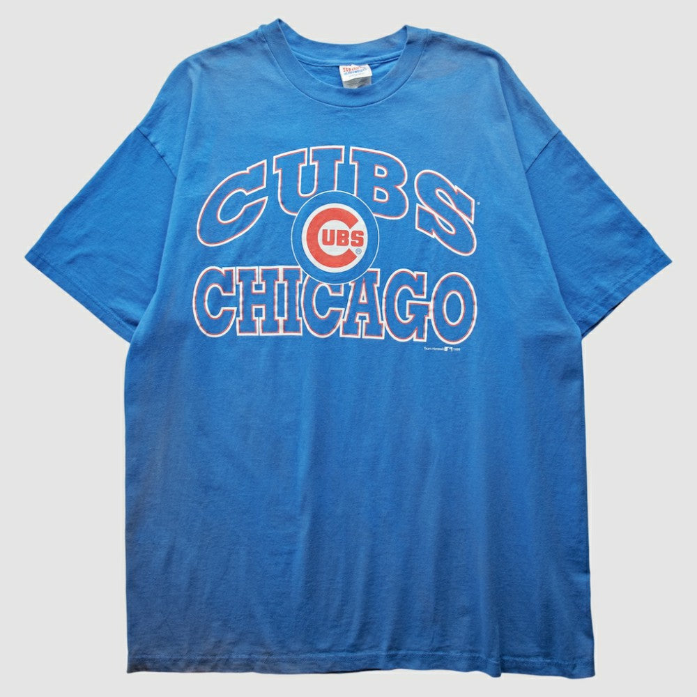 Chicago Cubs Hanes 1998 T-Shirt - Blue Vintage