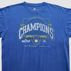 Milwaukee Brewers Majestic 2011 T-Shirt - Blue Vintage