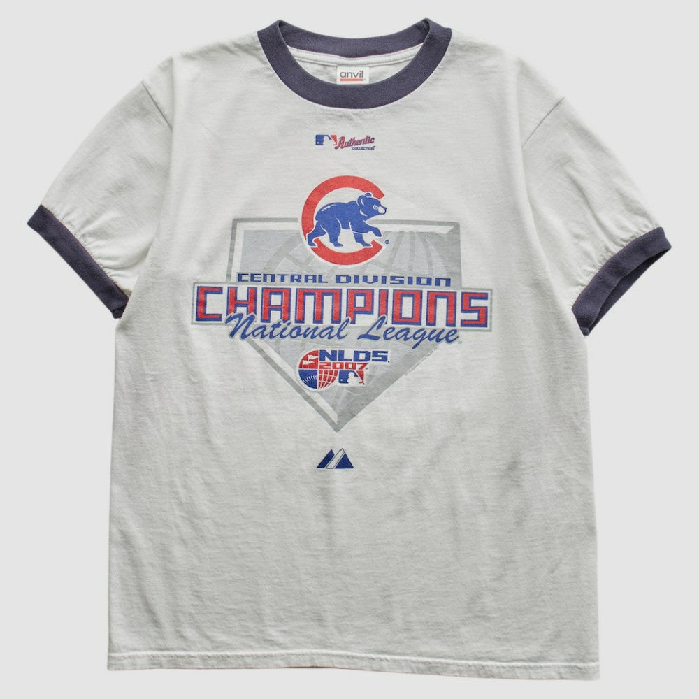 Chicago Cubs Majestic 2007 T-Shirt - White Vintage