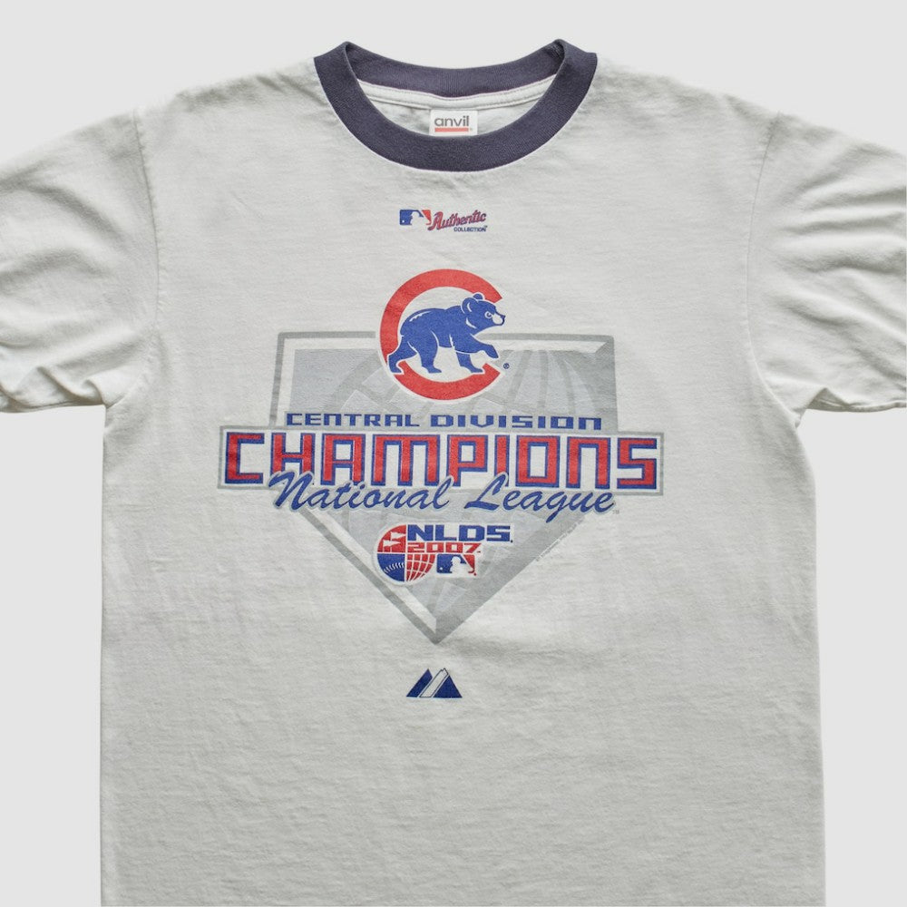 Chicago Cubs Majestic 2007 T-Shirt - White Vintage