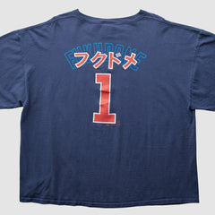 Chicago Cubs Majestic 2000s T-Shirt - Navy Vintage