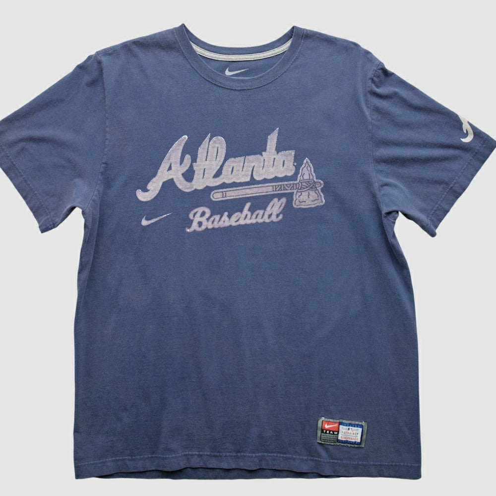 Atlanta Braves 2010s T-Shirt - Blue Vintage | Nike