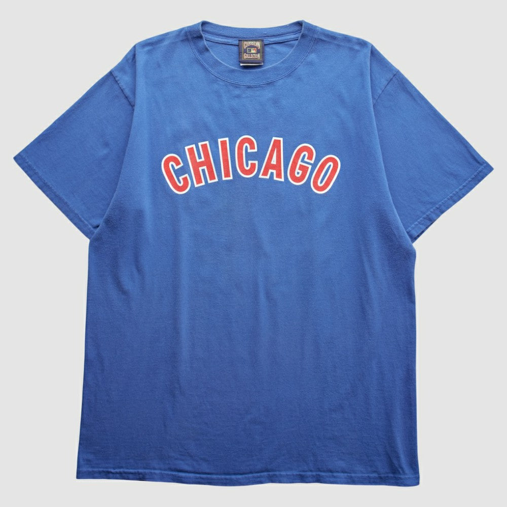 Chicago Cubs Cooperstown Collection 2000s T-Shirt - Blue Vintage