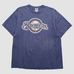 Milwaukee Brewers 2000s T-Shirt - Navy Vintage