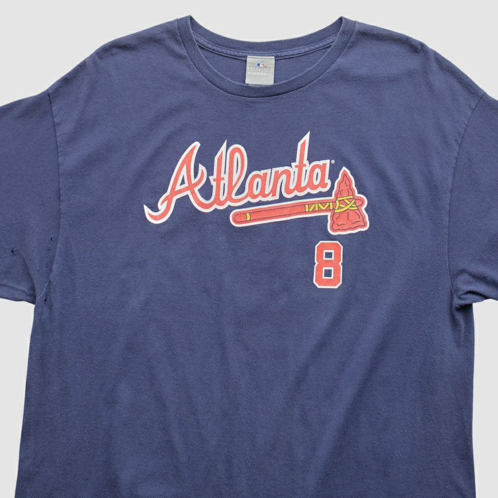 Atlanta Braves 2000s T-Shirt - Navy Vintage