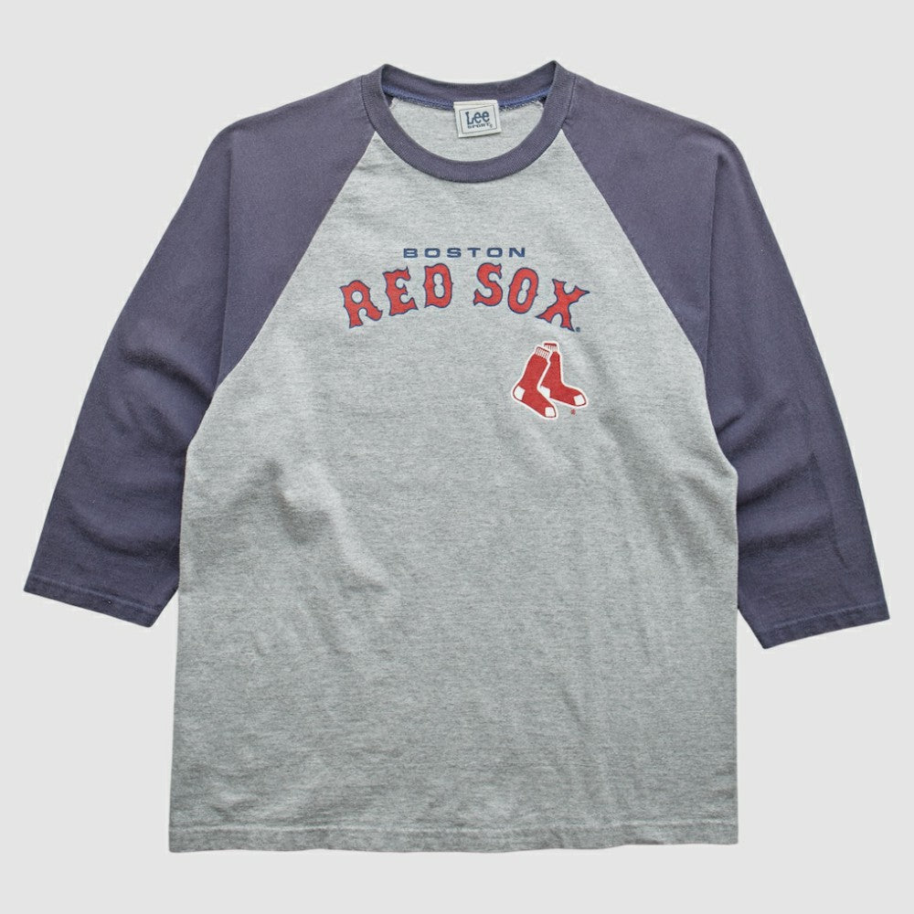 Boston Red Sox Lee Apparel 2000s T-Shirt - Gray Vintage