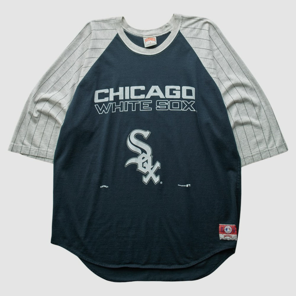 Chicago White Sox Nutmeg Mills 90s T-Shirt - Navy Vintage