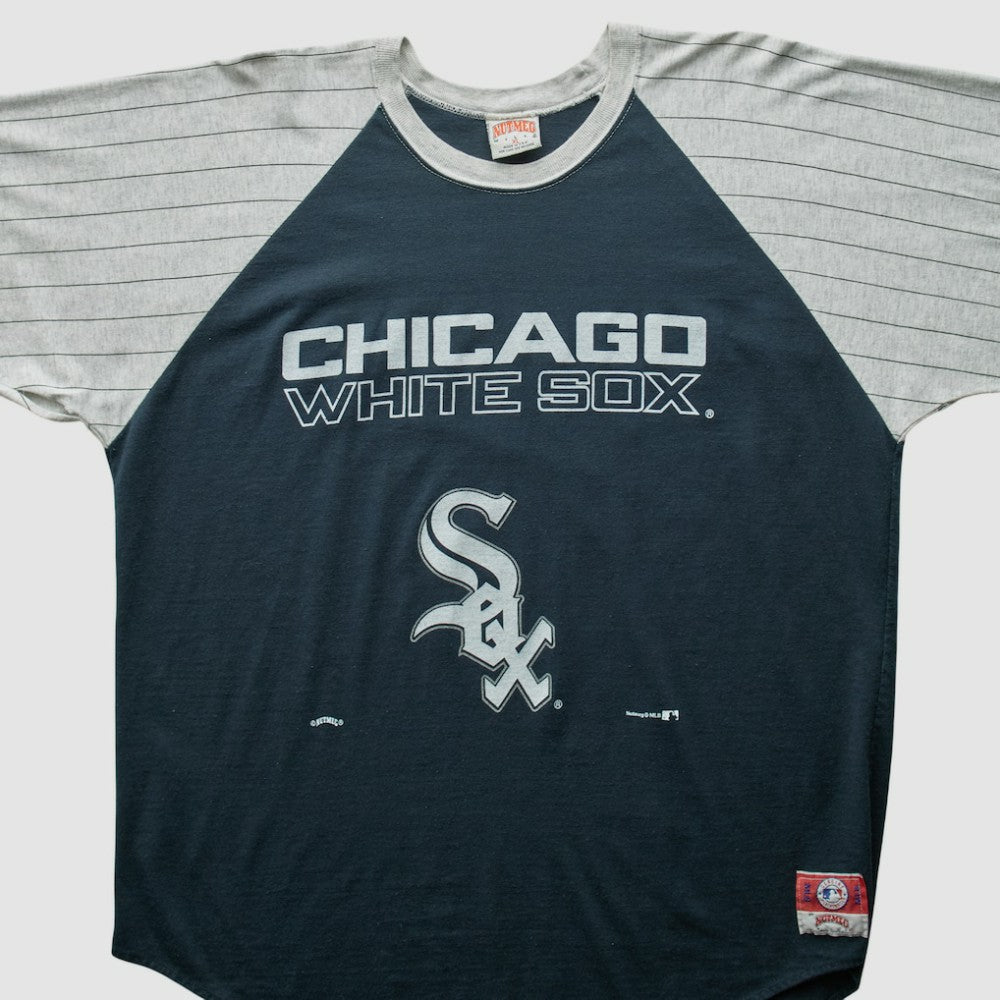 Chicago White Sox Nutmeg Mills 90s T-Shirt - Navy Vintage