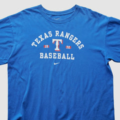 Texas Rangers 2000s T-Shirt - Blue Vintage | Nike