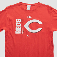 Cincinnati Reds Majestic 2000s T-Shirt - Red Vintage