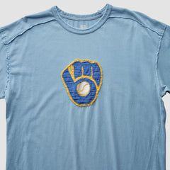 Milwaukee Brewers 2000s T-Shirt - Light Blue Vintage
