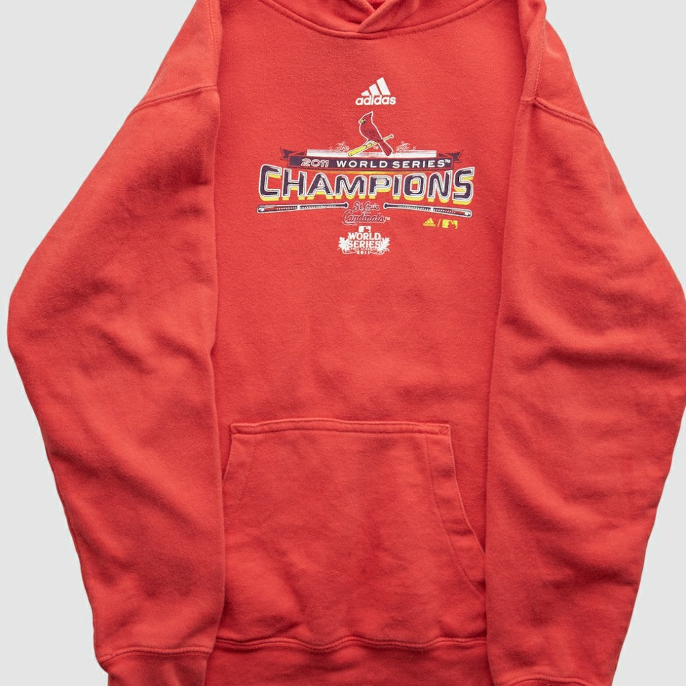 St. Louis Cardinals Adidas 2011 Pullover Sweatshirt - Red Vintage