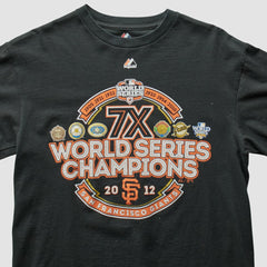 San Francisco Giants Majestic 2012 T-Shirt - Black Vintage
