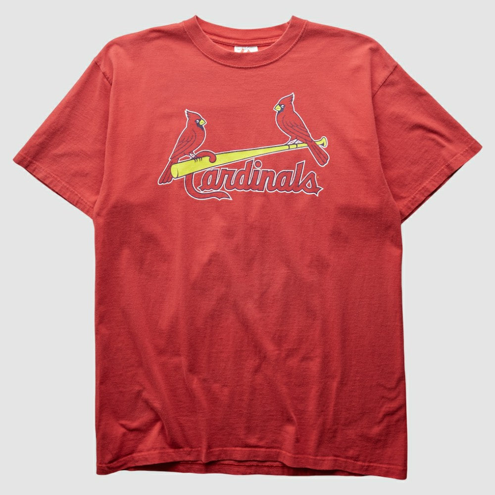 St. Louis Cardinals Majestic 2000s T-Shirt - Red Vintage