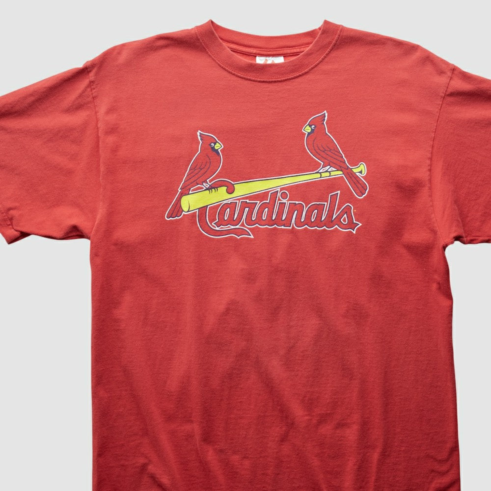 St. Louis Cardinals Majestic 2000s T-Shirt - Red Vintage