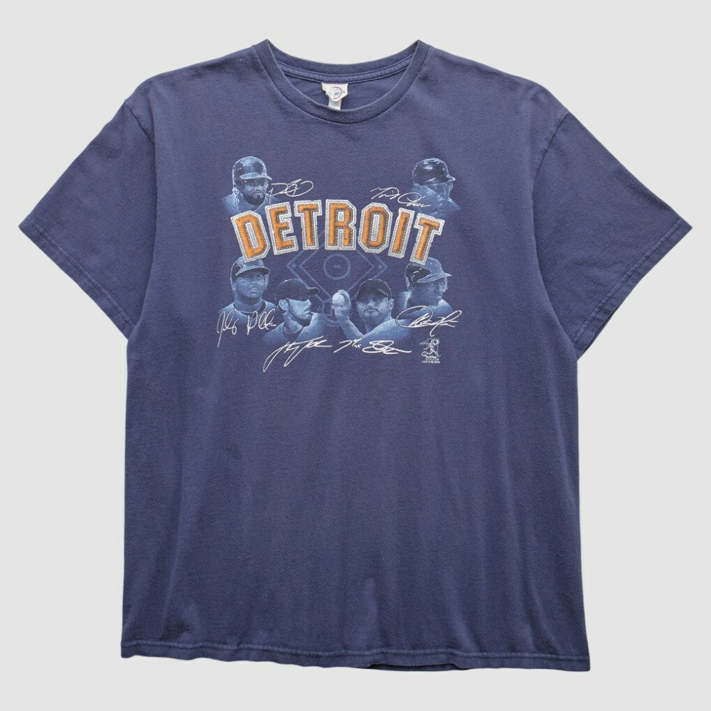 Detroit Tigers 2000s T-Shirt - Navy Vintage