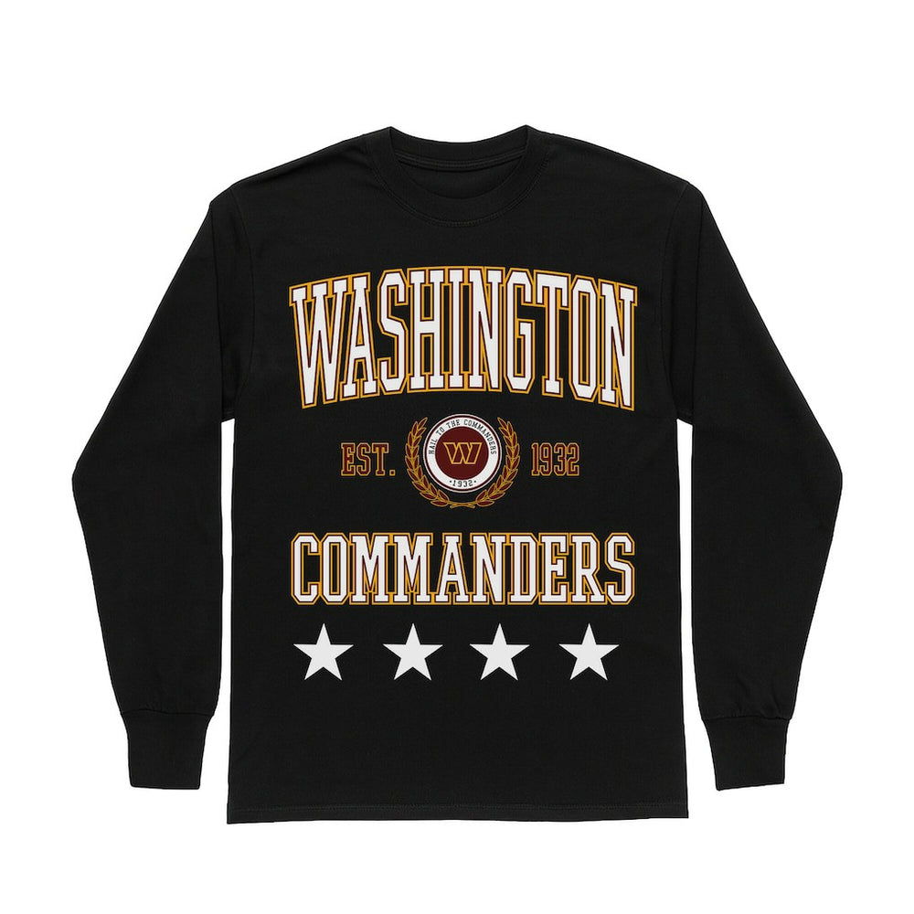 NFL Washington Commanders Gameday Couture Women's Oversized Everyday Star Long Sleeve T-Shirt