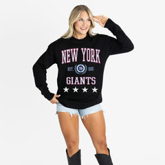 NFL New York Giants Gameday Couture Women's Oversized Everyday Star Long Sleeve T-Shirt