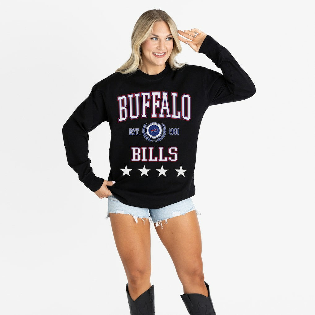 NFL Buffalo Bills Gameday Couture Women's Oversized Everyday Star Long Sleeve T-Shirt