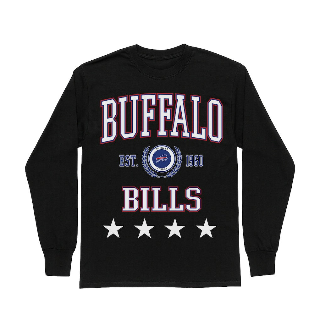 NFL Buffalo Bills Gameday Couture Women's Oversized Everyday Star Long Sleeve T-Shirt