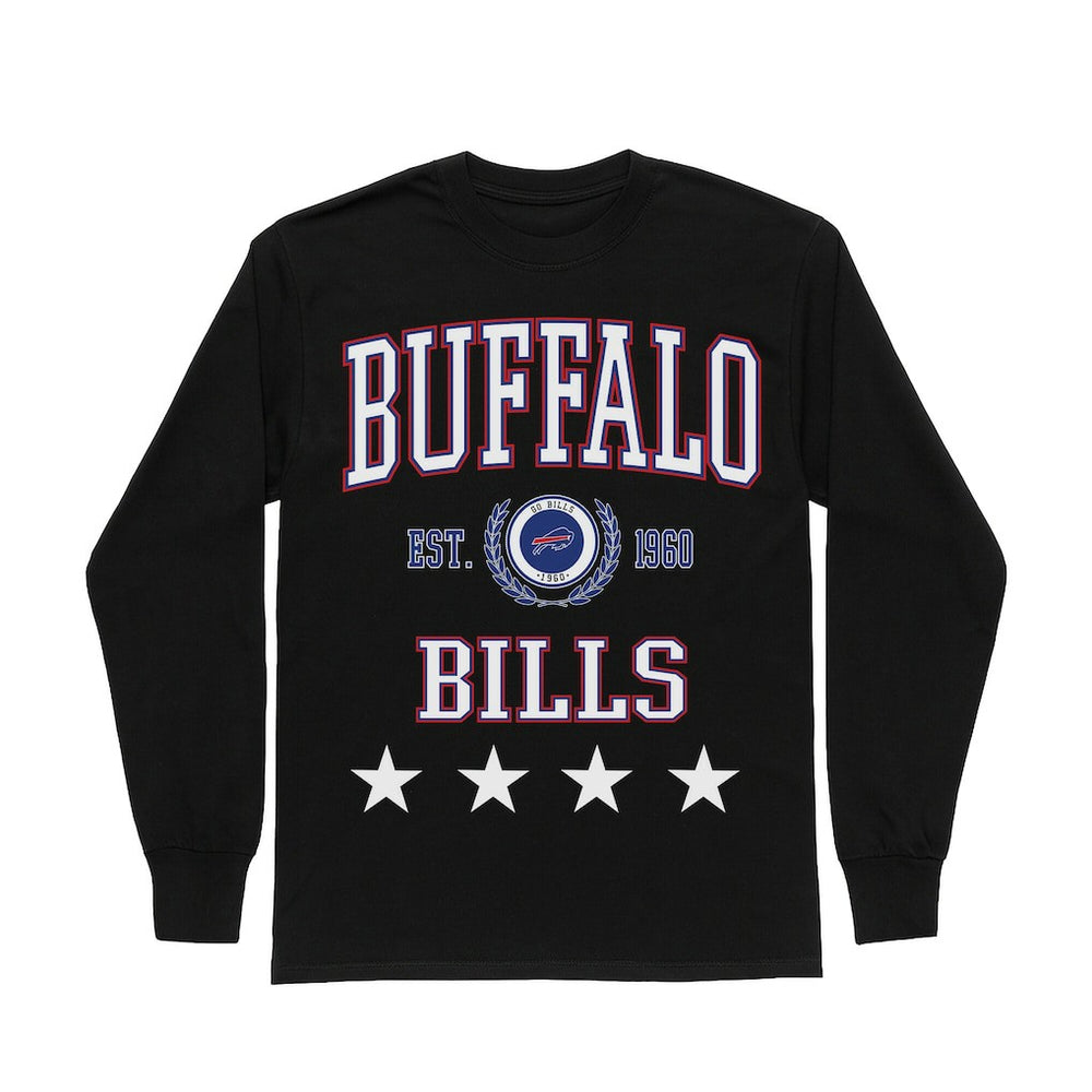 NFL Buffalo Bills Gameday Couture Women's Oversized Everyday Star Long Sleeve T-Shirt