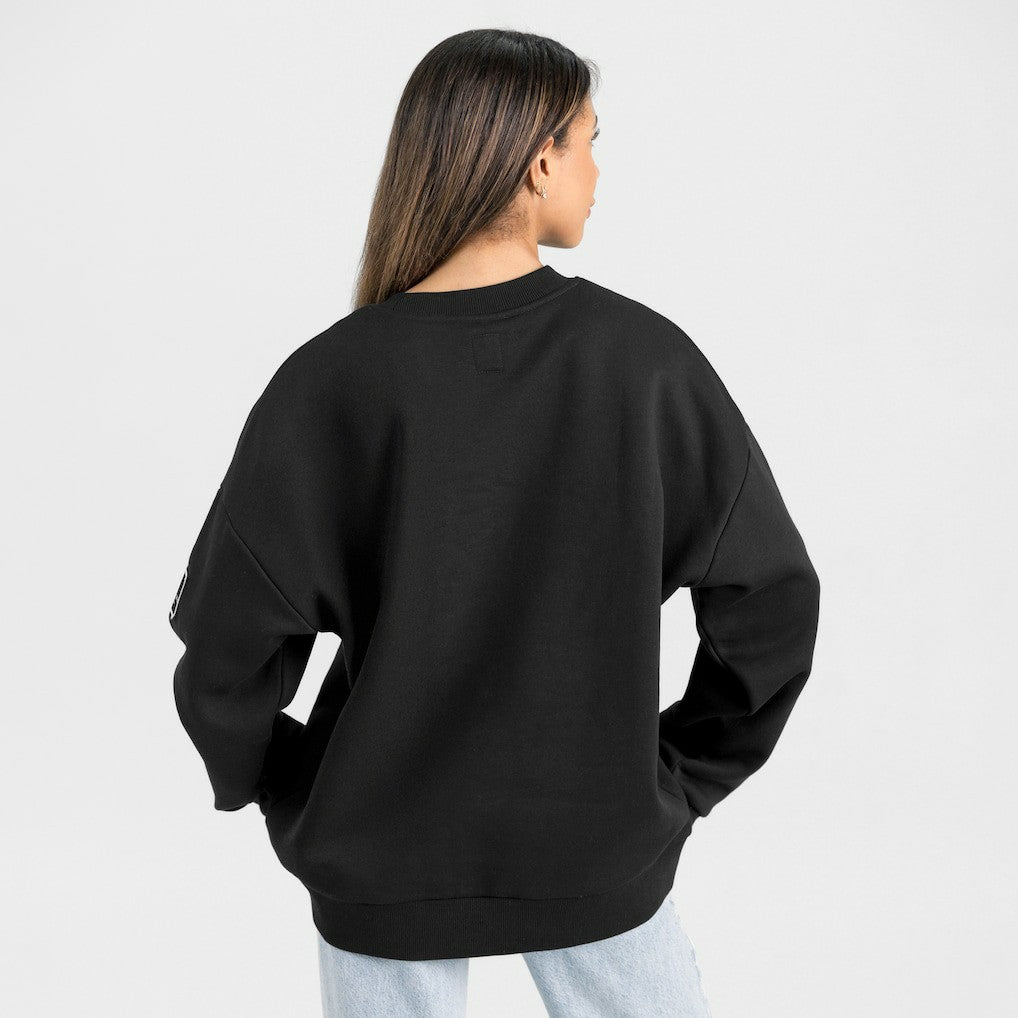 NFL Indianapolis Colts Gameday Couture Women's Oversized Victory Lane Black Label Premium Fleece Sweatshirt